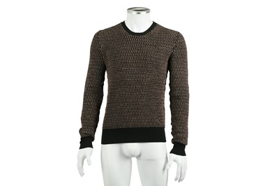 Lot 235 - Gucci Black Wool Patterned Jumper - Size S