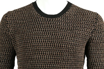 Lot 235 - Gucci Black Wool Patterned Jumper - Size S