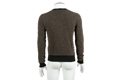 Lot 235 - Gucci Black Wool Patterned Jumper - Size S