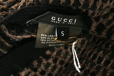 Lot 235 - Gucci Black Wool Patterned Jumper - Size S