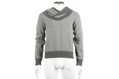 Lot 32 - Dolce & Gabbana Grey Cotton Hooded Jumper - Size 44