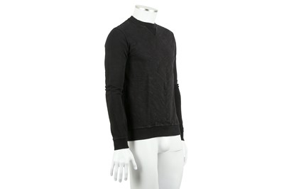 Lot 236 - Saint Laurent Black Cotton Imprint Sweatshirt- Size S