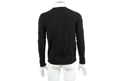 Lot 236 - Saint Laurent Black Cotton Imprint Sweatshirt- Size S