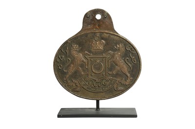 Lot 369 - A RAILWAY BRONZE PLAQUE OF THE JOHOR-SINGAPORE CAUSEWAY