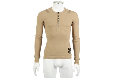 Lot 153 - Dolce & Gabbana Beige Fine Knit Rib Top- Size 44