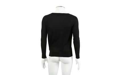 Lot 237 - Alexander McQueen Black Deep V Neck Jumper - Size S