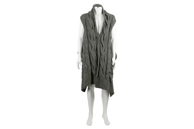 Lot 35 - Alexander McQueen Grey Wool Cable Cardigan