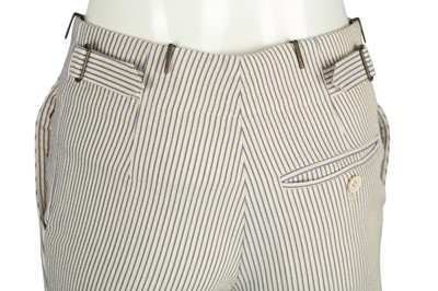 Lot 193 - Alexander McQueen Blue Stripe Trousers - Size 46