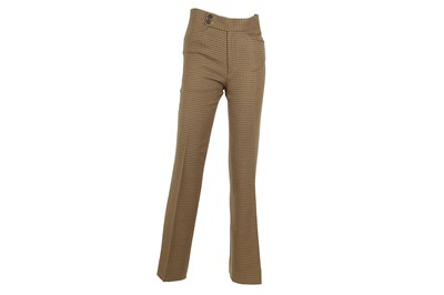 Lot 116 - Prada Brown Houndstooth Trouser - Size 46