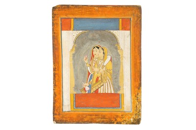 Lot 375 - TWO COURTLY LADIES DRINKING IN THE PALACE
