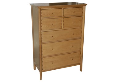 Lot 1066 - JOHN LEWIS, AN OAK RECTANGULAR CHEST OF DRAWERS, CONTEMPORARY