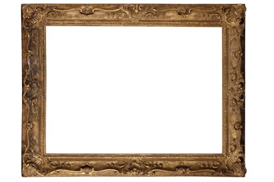 Lot 557 - A VICTORIAN TASTE GILT WOOD AND GESSO PICTURE FRAME, LATE 20TH CENTURY