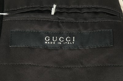Lot 239 - Gucci Black Wool Military Style Coat - Size 46