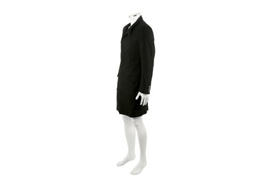 Lot 238 - Alexander McQueen Black Wool Duster Coat - Size 48