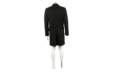 Lot 238 - Alexander McQueen Black Wool Duster Coat - Size 48
