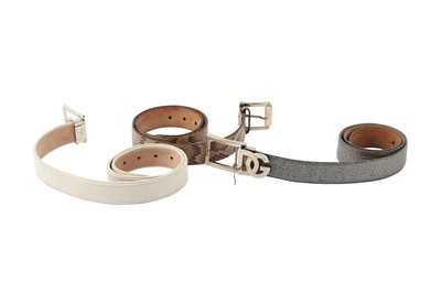 Lot 138 - Three Dolce & Gabbana Belts - Sizes 80, 85 & 90