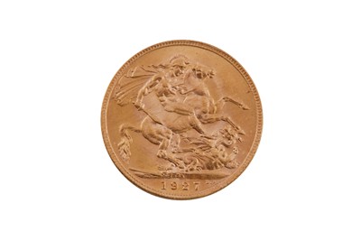 Lot 772 - A GEORGE V FULL GOLD SOVEREIGN, DATED 1927