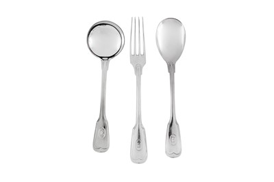 Lot 434 - A mid-20th century German 800 standard silver flatware set, Bremen circa 1960 by Koch & Bergfeld