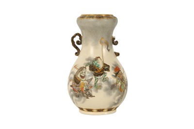 Lot 470 - A SATSUMA VASE BY MEIZAN.