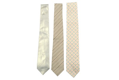 Lot 277 - Three Burberry Cotton and Silk Print Ties