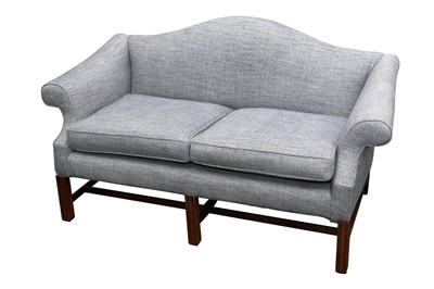 Lot 251 - A GEORGE III STYLE MAHOGANY SOFA, LATE 20TH CENTURY