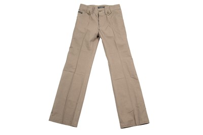 Lot 101 - Dolce & Gabbana Khaki Cotton Twill Trouser