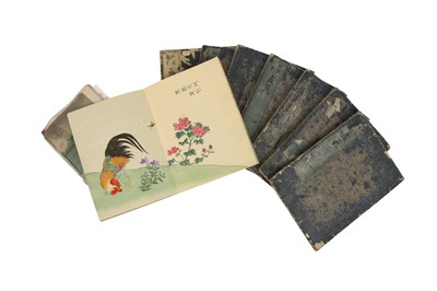 Lot 552 - NINE JAPANESE ILLUSTRTED BOOKS.
