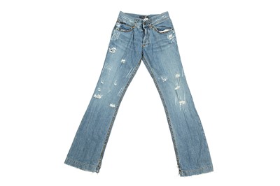 Lot 70 - Dolce & Gabbana Blue Tiger Head Jeans - Size 44