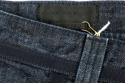 Lot 75 - Alexander McQueen Indigo Blue Straight Leg Jean - Size 44