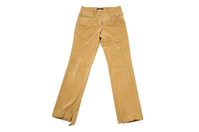 Lot 168 - Dolce & Gabbana Beige Corduroy Trouser- Size 44