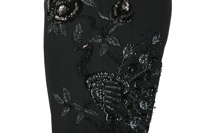 Lot 207 - Gucci Black Embellished Wide Leg Trousers - Size 42