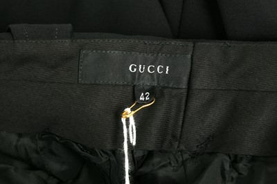 Lot 207 - Gucci Black Embellished Wide Leg Trousers - Size 42