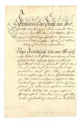 Lot 1179 - Frederick V, King of Denmark
