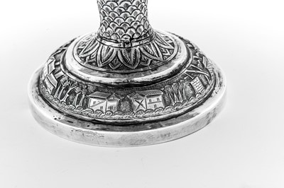 Lot 152 - An early 20th century Anglo - Indian unmarked silver comport or fruit stand, Bombay circa 1930