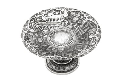 Lot 152 - An early 20th century Anglo - Indian unmarked silver comport or fruit stand, Bombay circa 1930