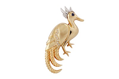 Lot 105 - Mouawad | A diamond-set bird brooch