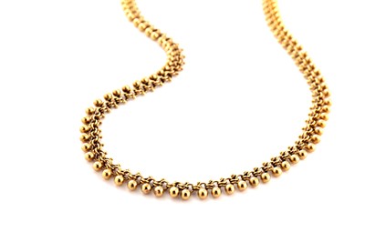 Lot 199 - A fancy-link necklace, last quarter of the 19th century