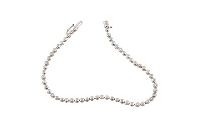 Lot 128 - A diamond bracelet