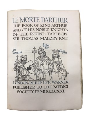 Lot 591 - Flint. Illustrator. Malory. Mote D'Arthur.