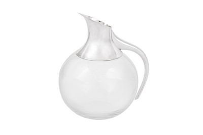 Lot 554 - An Elizabeth II modern silver mounted claret jug / water ewer, Sheffield 2017 by Francis Howard Ltd