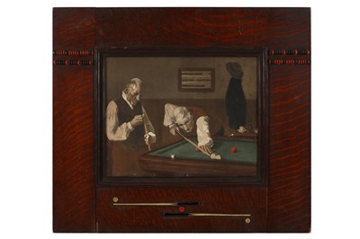 Lot 485 - AN EARLY 20TH CENTURY OAK VENEERED SNOOKER FRAME