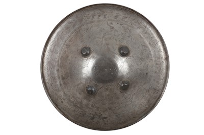 Lot 600 - A STEEL QAJAR SHIELD
