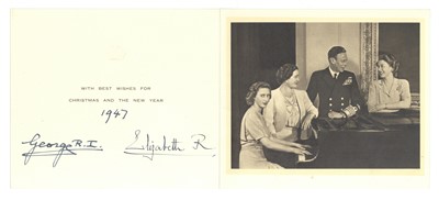 Lot 1187 - George VI, King of the United Kingdom & Queen Elizabeth