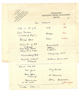 Lot 1072 - Churchill (Winston Spencer)