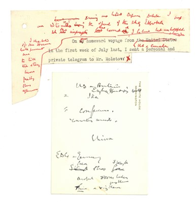 Lot 1075 - Churchill (Winston Spencer)