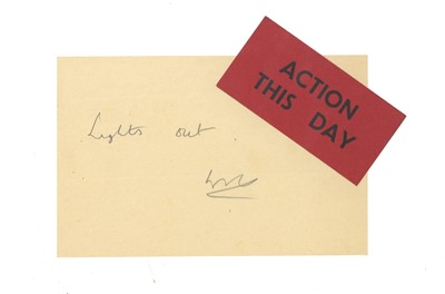 Lot 1071 - Churchill (Winston Spencer)