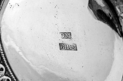 Lot 176 - A late 19th century Anglo – Indian silver nuts dish, Cutch, Bhuj circa 1890 by Oomersi Mawji (active 1860-90)