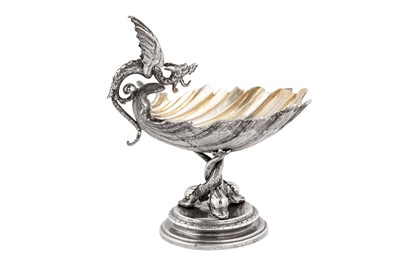 Lot 407 - A mid -19th century Italian silver salt, Florence circa 1870 by Giuseppi Accarisi