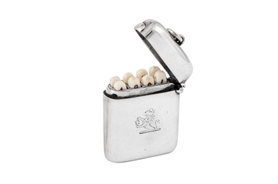 Lot 64 - An Edwardian Britannia standard silver butt marker, London 1902 by Cornelius Saunders & James Shepherd