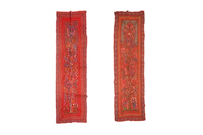 Lot 192 - A MATCHING PAIR OF PATEH PORTIERES